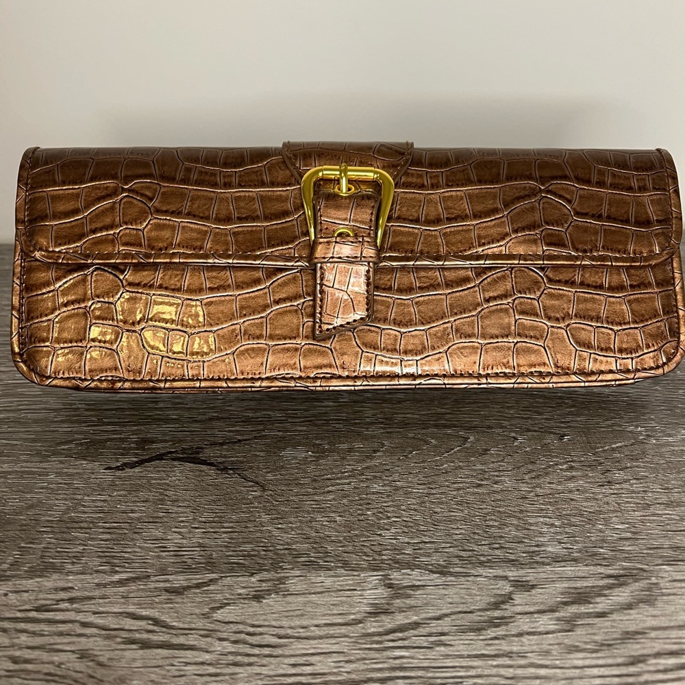 ALDO Crocodile Embossed Clutch & Wristlet